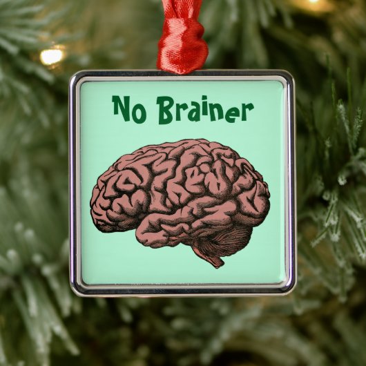 Kein Brainer Ornament Aus Metall (Baum)