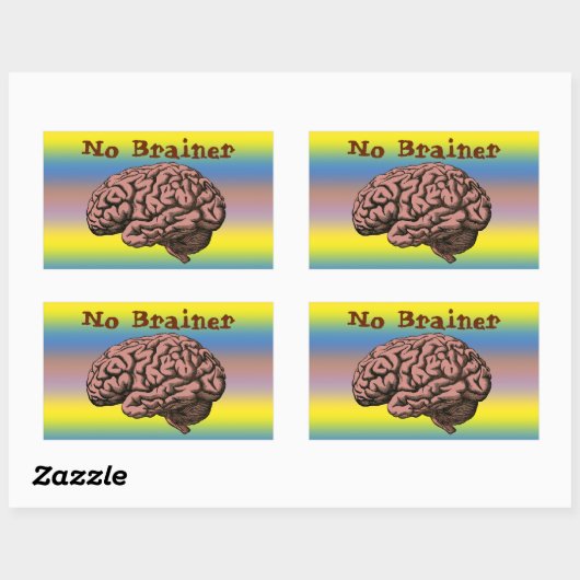 Kein Brainer Sticker (Blatt)