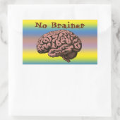 Kein Brainer Sticker (Tasche)