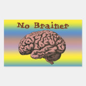 Kein Brainer Sticker (Vorderseite)