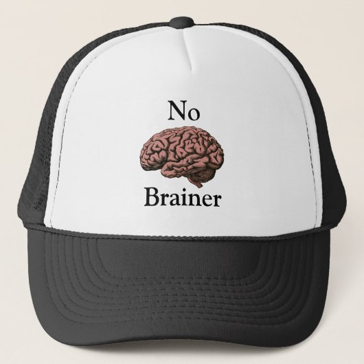 Kein Brainer Trucker Hat Truckerkappe (Vorderseite)