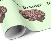Kein Brainer Wrapping Paper Geschenkpapier (Rolleneckpunkt)