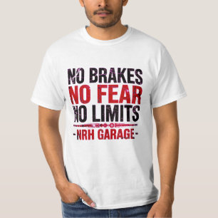 Kein Bremse Keine Angst Keine Grenzen Vintage-Gara T-Shirt