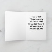 KEIN BRUDER - ***70. GEBURTSTAG** KARTE (Innenseite)