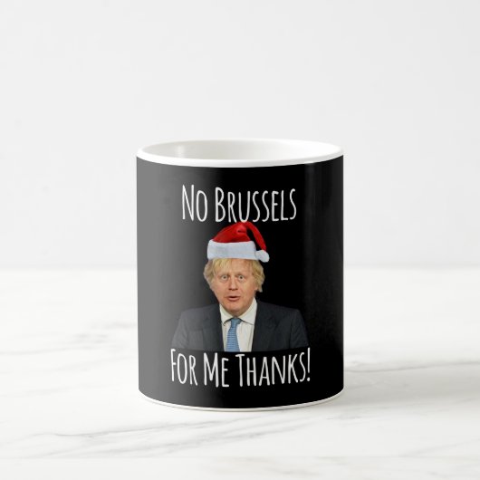 Kein Brüssel für mich dank Boris Johnson Kaffeetasse (Mittel)