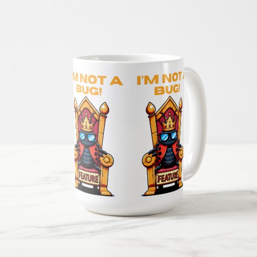 Kein Bug-Shirt Kaffeetasse (VorderseiteRechts)