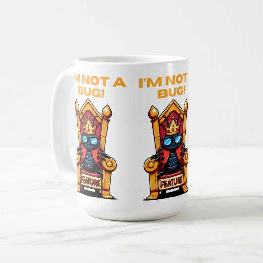 Kein Bug-Shirt Kaffeetasse (Vorderseite Links)