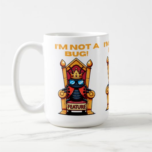 Kein Bug-Shirt Kaffeetasse (Links)