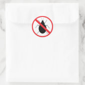 Kein Bug-Sticker Runder Aufkleber (Tasche)