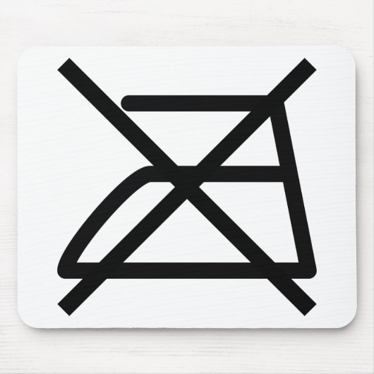 kein Bügeln Mousepad (Vorne)