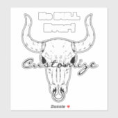 Kein Bull je Thunder_Cove Aufkleber (Blatt)