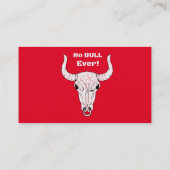 Kein Bull je Thunder_Cove Classic Visitenkarte (Rückseite)