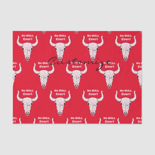 Kein Bull je Thunder_Cove Seidenpapier (Vorderseite)