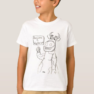 KEIN BULL! Vegetarier-Felsen! T-Shirt