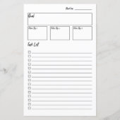 Kein Bullet Journal Goal Setting Planner (Rückseite)
