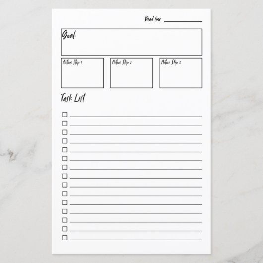 Kein Bullet Journal Goal Setting Planner (Vorderseite)