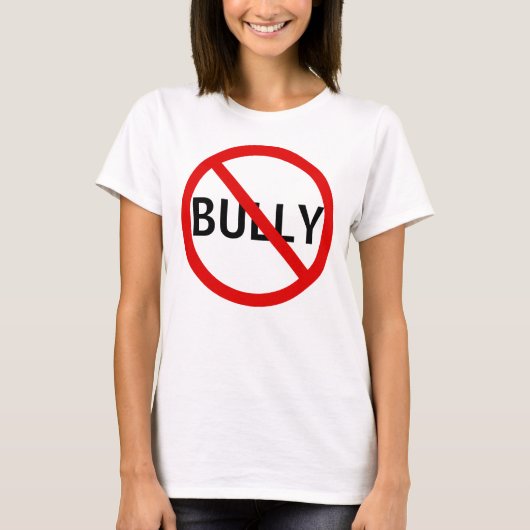 Kein Bully Message Sign T-Shirt (Vorderseite)