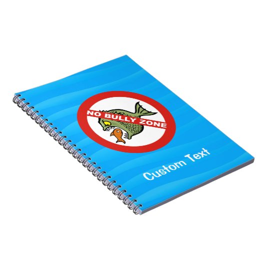 Kein Bully Zone Notebook Notizblock (Rechte Seite)