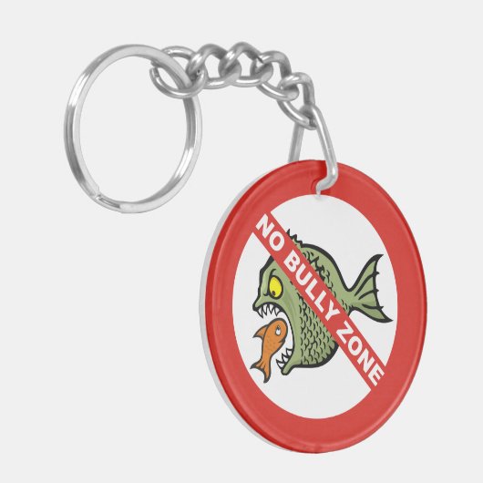 Kein Bully Zone Schlüsselanhänger (Vorderseite links)