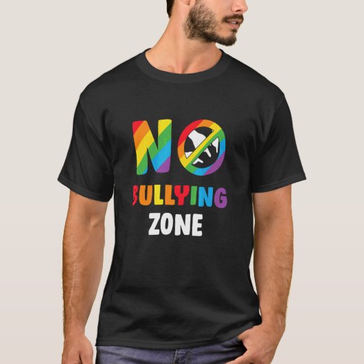 Kein Bullying Zone Lgbt Stopp Bully Supporter T-Shirt (Vorderseite)