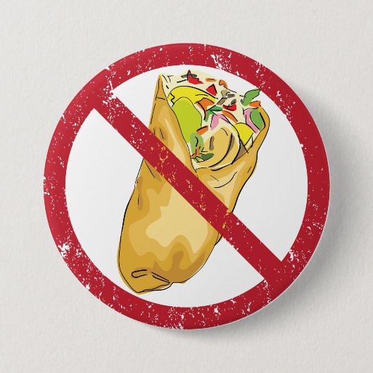 Kein Burritos-Verbot Button (Vorderseite)