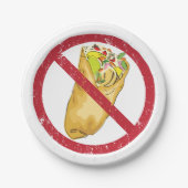 Kein Burritos-Verbot Pappteller (Vorderseite)