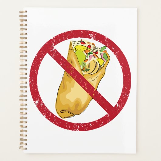 Kein Burritos-Verbot Planer (Vorderseite)