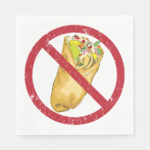 Kein Burritos-Verbot Serviette (Vorderseite)
