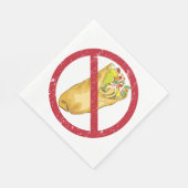 Kein Burritos-Verbot Serviette (Ecke)