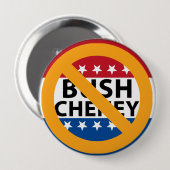 KEIN BUSH CHENEY BUTTON (Vorne & Hinten)