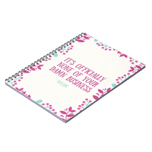 Kein Business-Notebook Notizblock (Linke Seite)