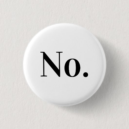 KEIN Button (Vorderseite)
