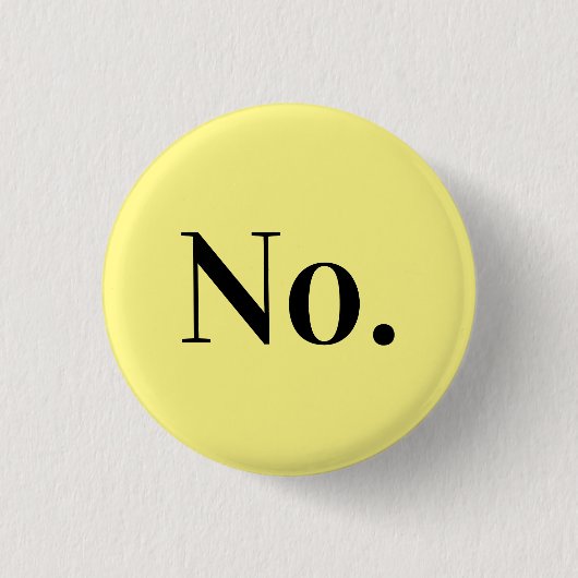 KEIN Button (Vorderseite)
