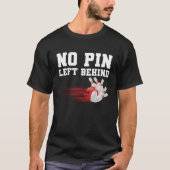 Kein Button Links hinter dem Funny Bowling Player T-Shirt (Vorderseite)