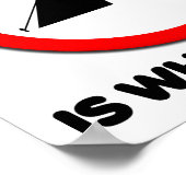 Kein Camping Funny Poster (Ecke)