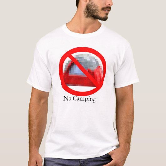 Kein Camping T-Shirt (Vorderseite)