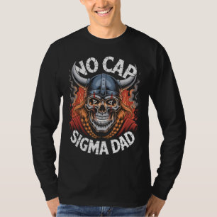 Kein Cap Sigma Dad Wikinger-Schädel-T-Shirt für Vä T-Shirt
