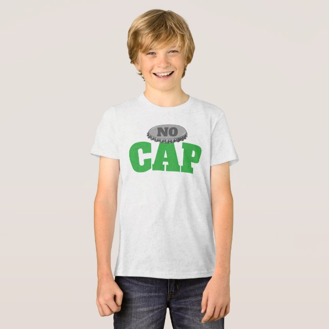 Kein Cap Video Gaming Tri-Blend Shirt (Vorderseite voll)