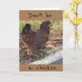 KEIN CHICKEN **50** IST NICHT SO SCHLECHT! KARTE (Gelbe Blume)