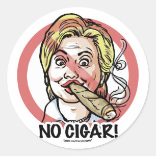 Kein Cigar Anti-Hillary Sticker