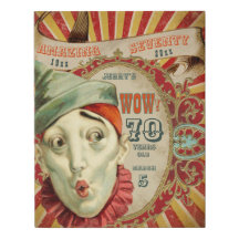 Kein Clown, es ist Vintag 70. Geburtstag