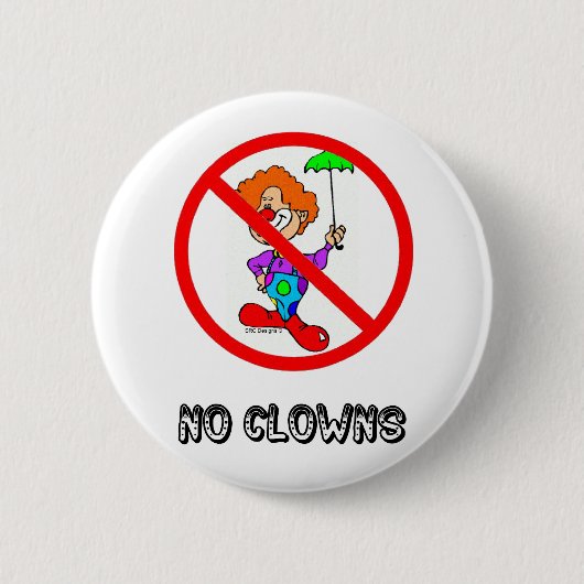 KEIN CLOWNS-KNOPF BUTTON (Vorderseite)