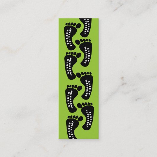 Kein CO2-Fußdruck Mini Visitenkarte (Vorderseite)