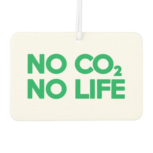 KEIN CO2 KEIN LEBEN AUTOLUFTERFRISCHER (Rückseite)