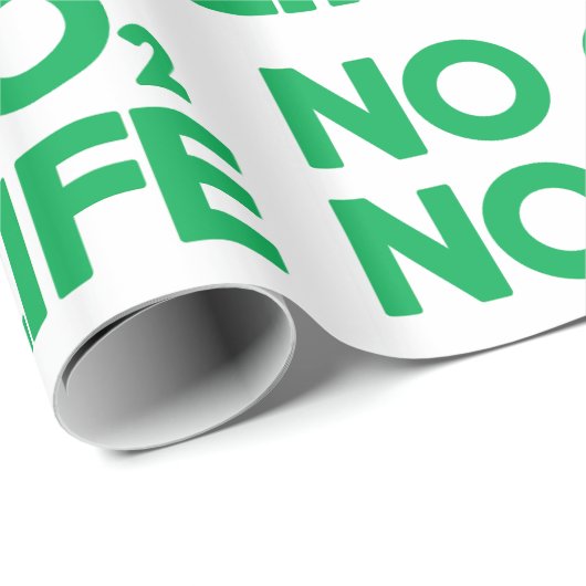 KEIN CO2 KEIN LEBEN GESCHENKPAPIER (Rolleneckpunkt)