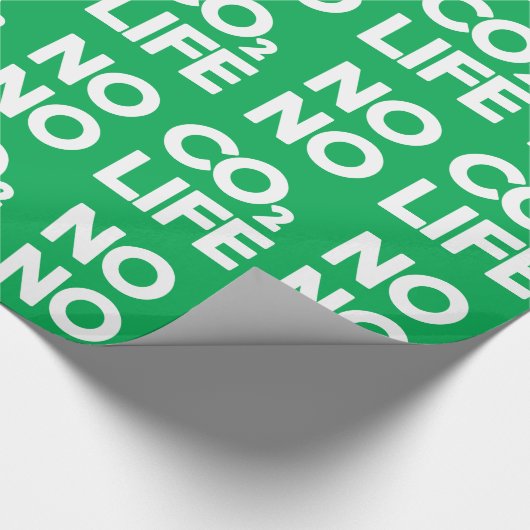 KEIN CO2 KEIN LEBEN GESCHENKPAPIER (Ecke)
