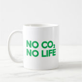 KEIN CO2 KEIN LEBEN KAFFEETASSE (Links)