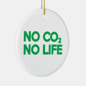 KEIN CO2 KEIN LEBEN KERAMIK ORNAMENT (Rechts)