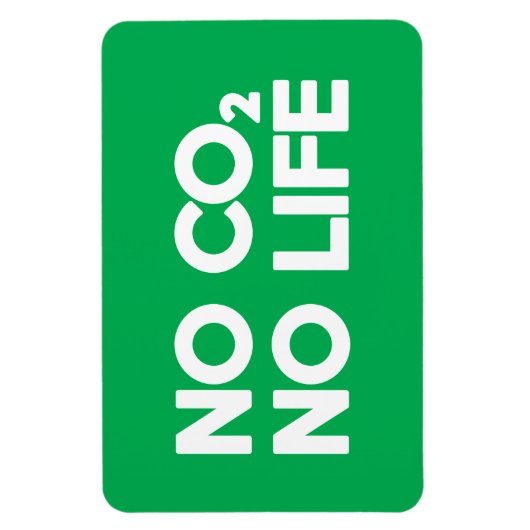 KEIN CO2 KEIN LEBEN MAGNET (Vertikal)