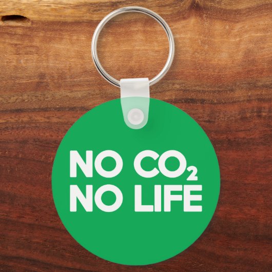 KEIN CO2 KEIN LEBEN SCHLÜSSELANHÄNGER (Vorderseite)
